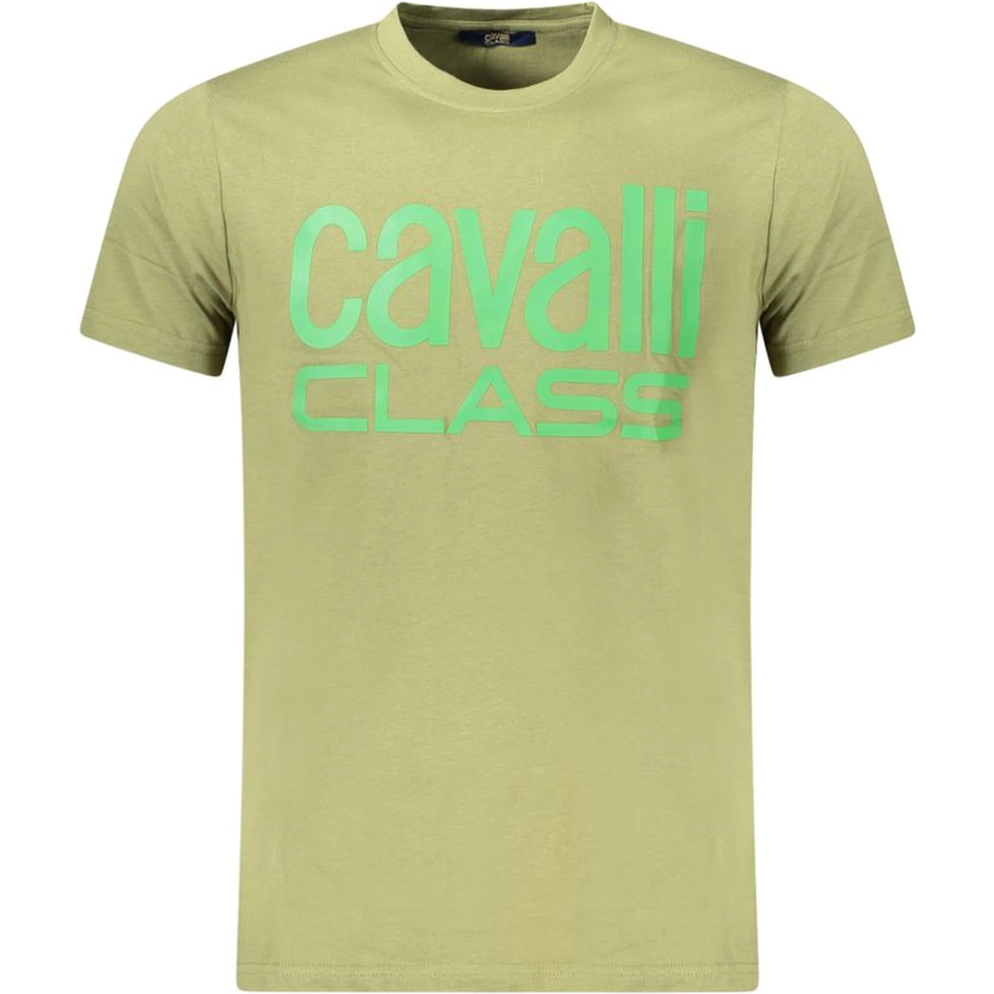 Green Cotton Men T-Shirt