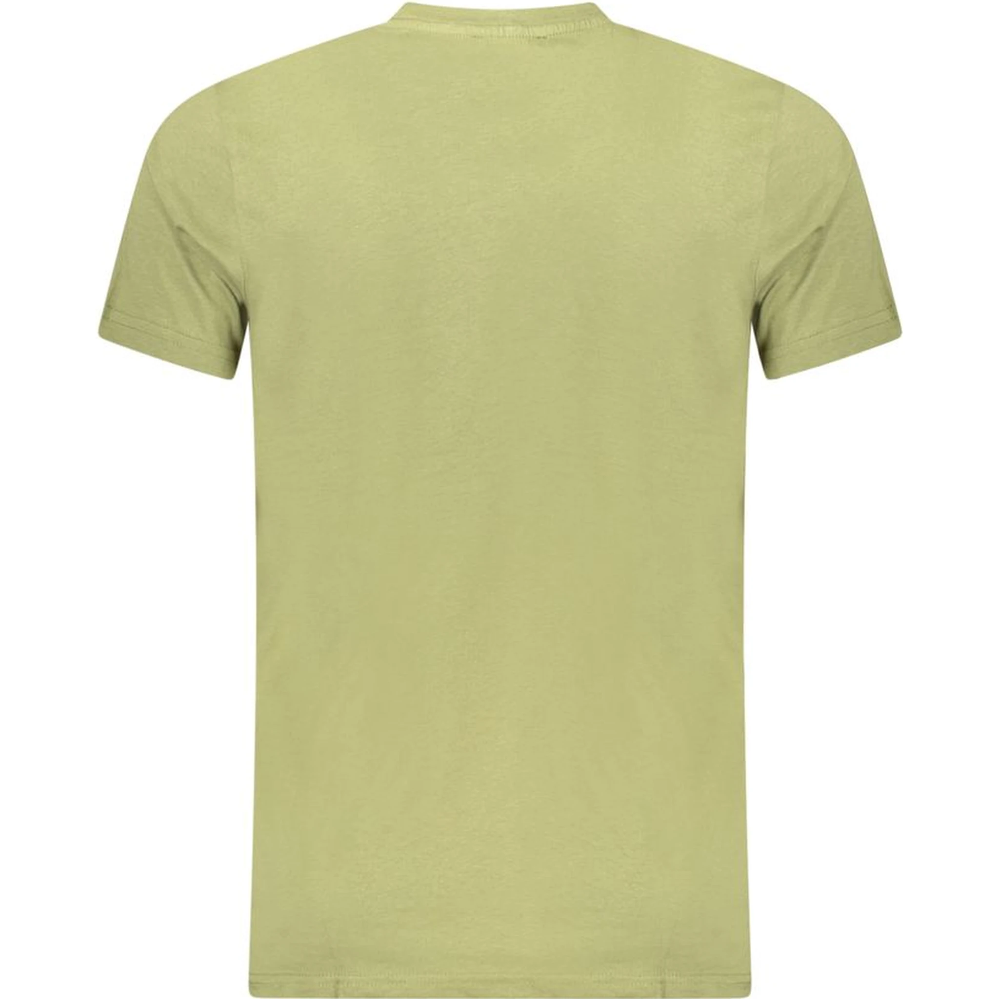 Green Cotton Men T-Shirt