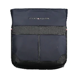 Blue Polyester Men Shoulder Bag