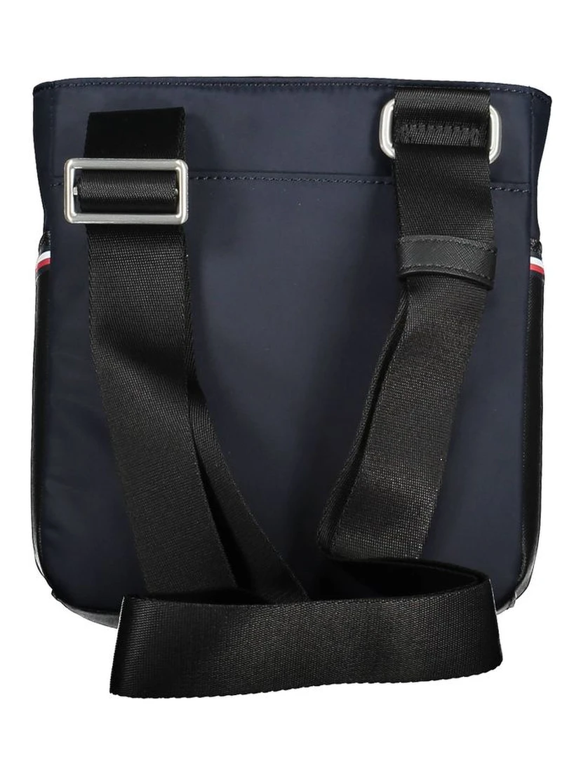 Blue Polyester Men Shoulder Bag