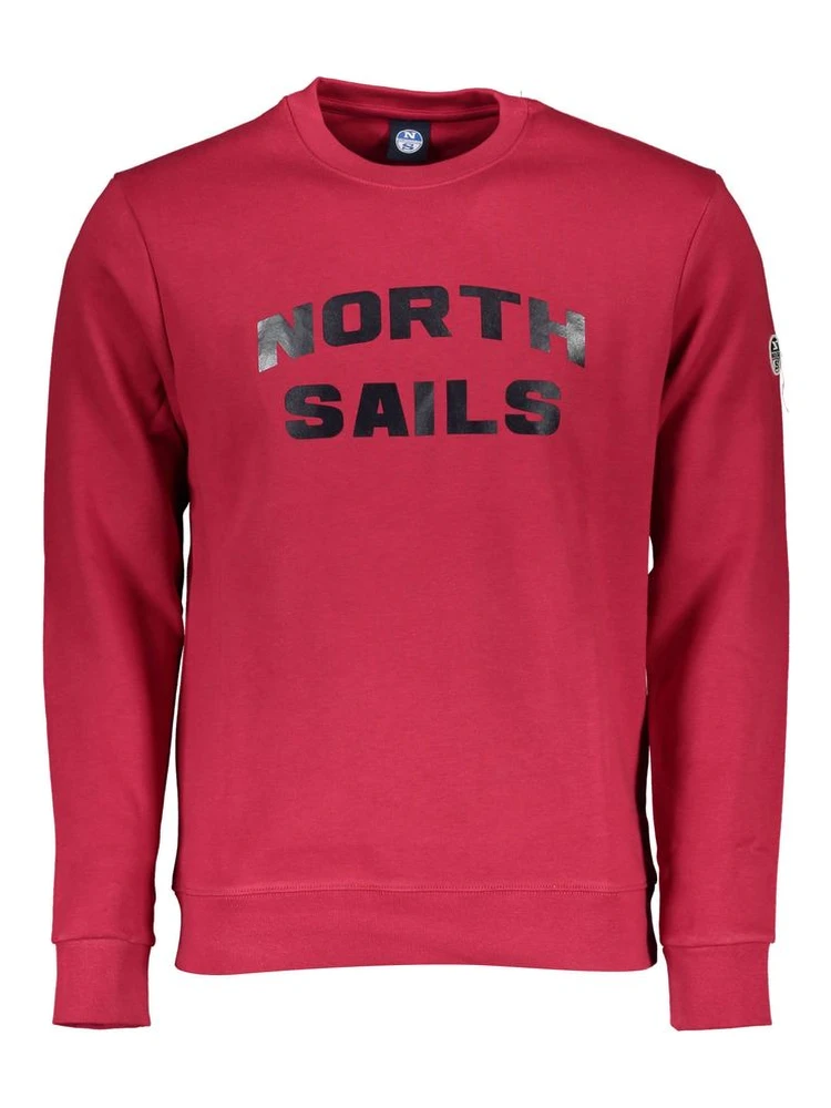 Red Cotton Men Sweater