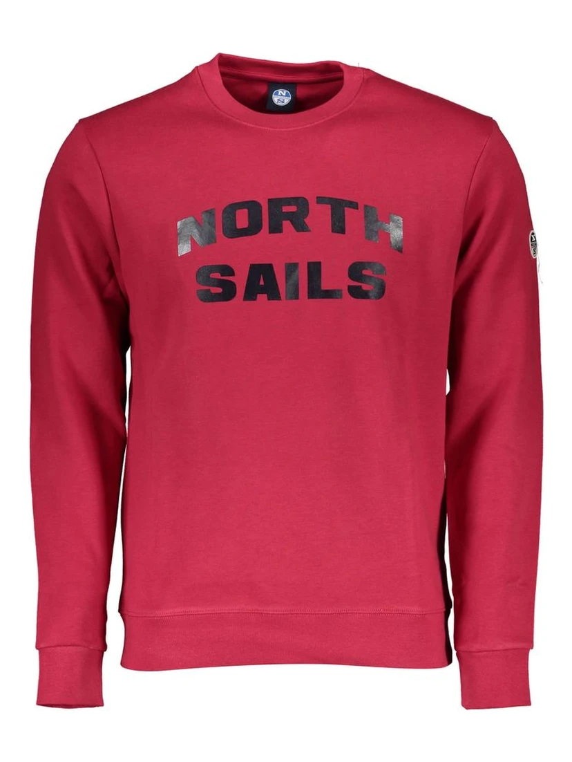 Red Cotton Men Sweater