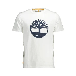 White Cotton Men T-Shirt