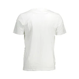 White Cotton Men T-Shirt