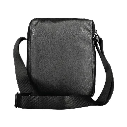 Black Polyester Men Shoulder Bag
