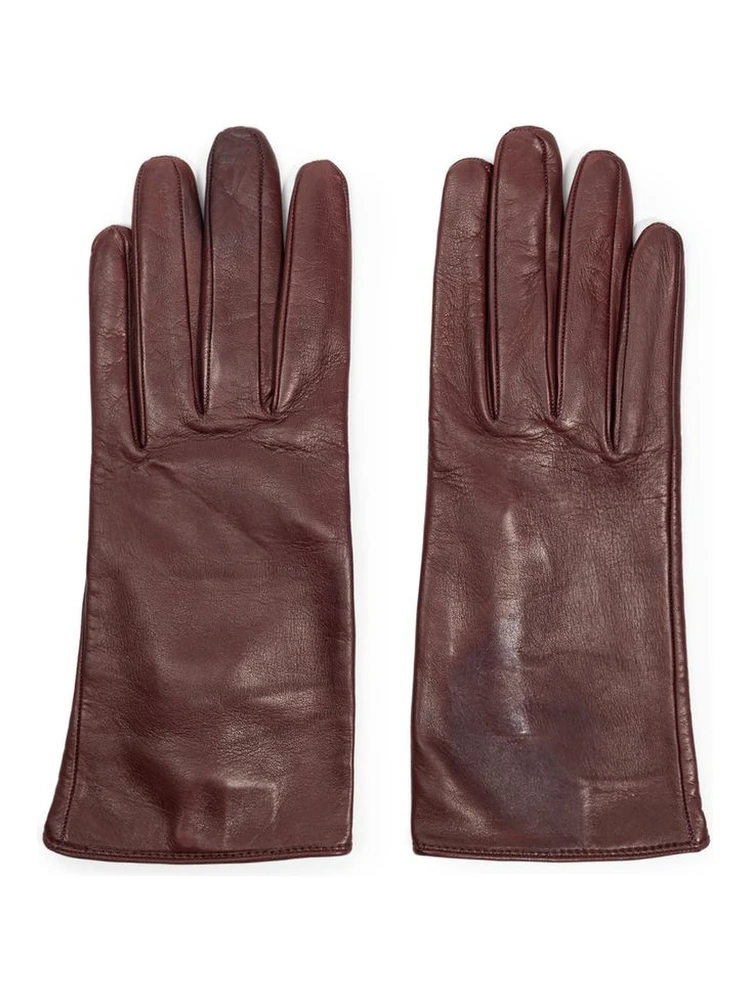 Burgundy Leather Gloves
