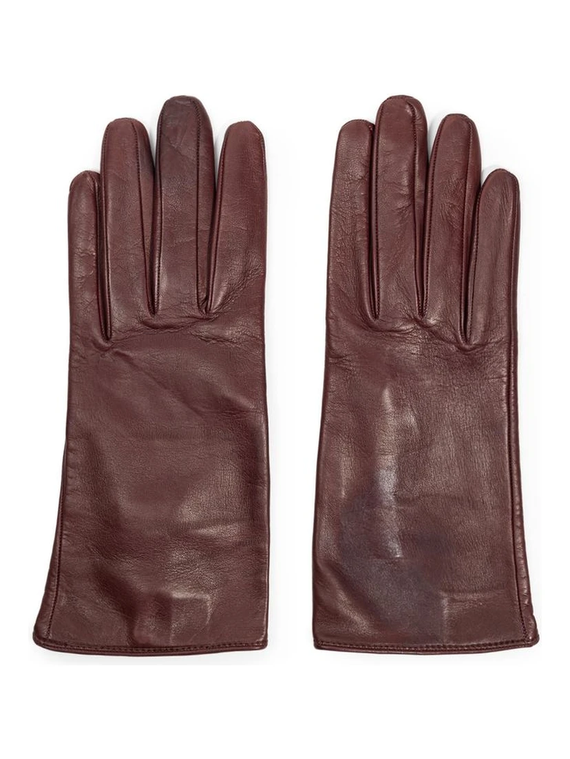 Burgundy Leather Gloves