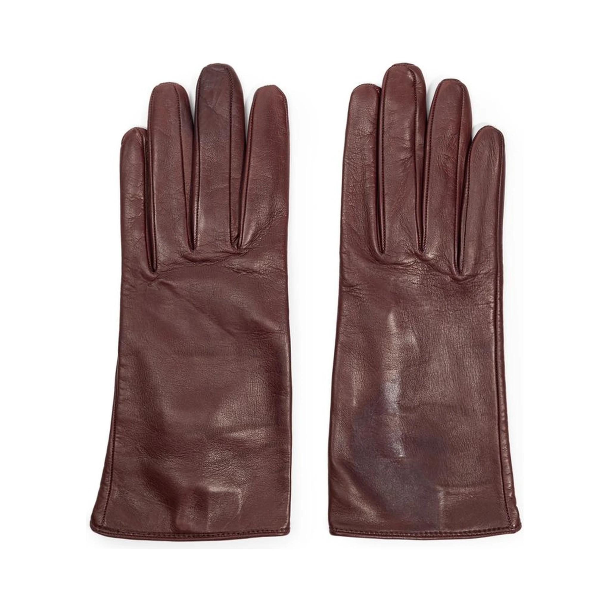 Burgundy Leather Gloves