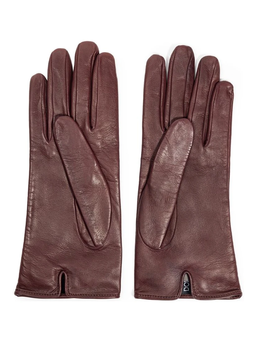 Burgundy Leather Gloves