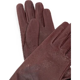 Burgundy Leather Gloves