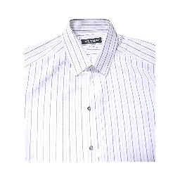 White Stripes Cotton GOLD Formal Dress Shirt