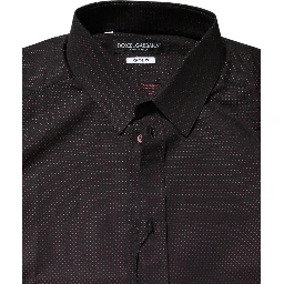 Maroon Jacquard Cotton GOLD Men Dress Shirt