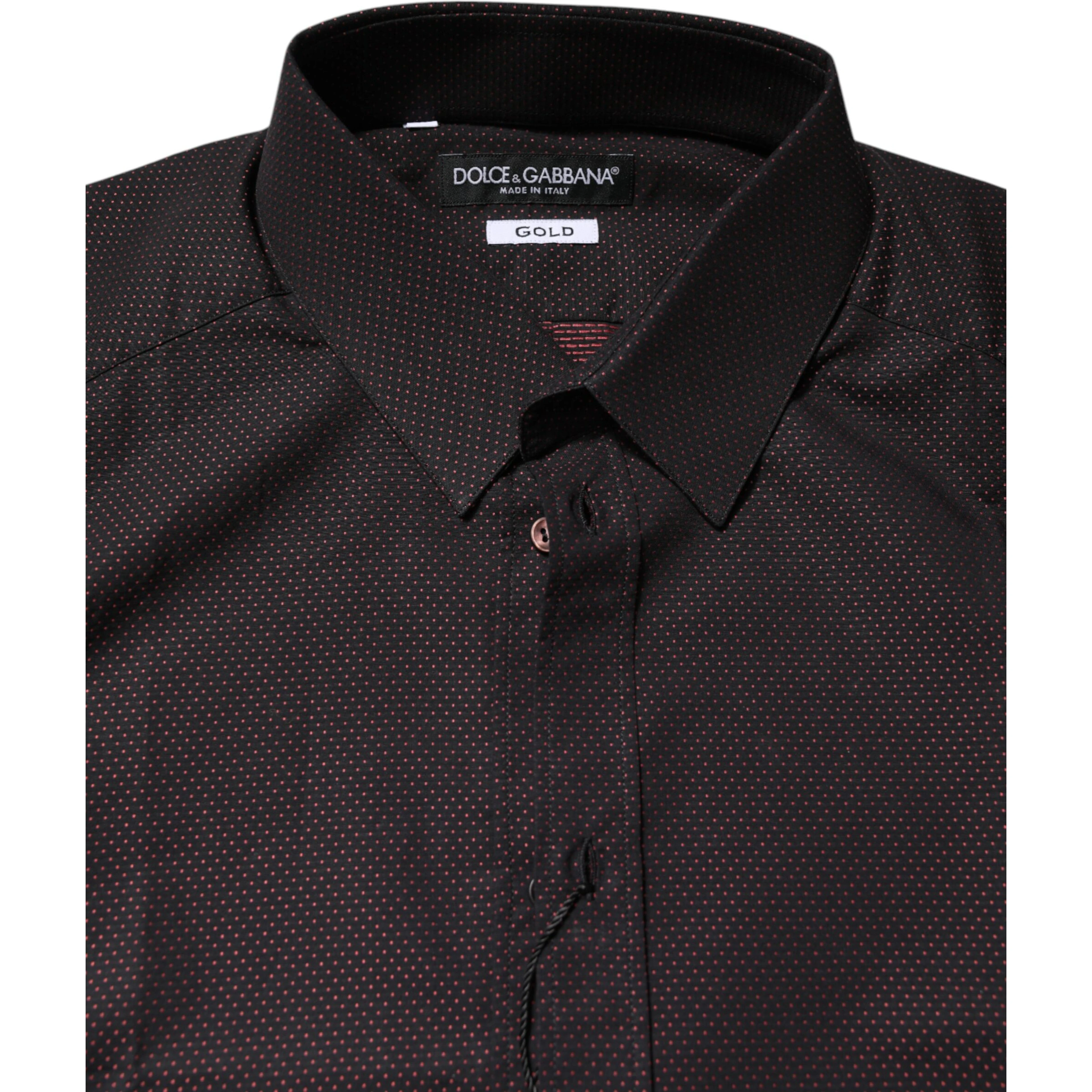 Maroon Jacquard Cotton GOLD Men Dress Shirt