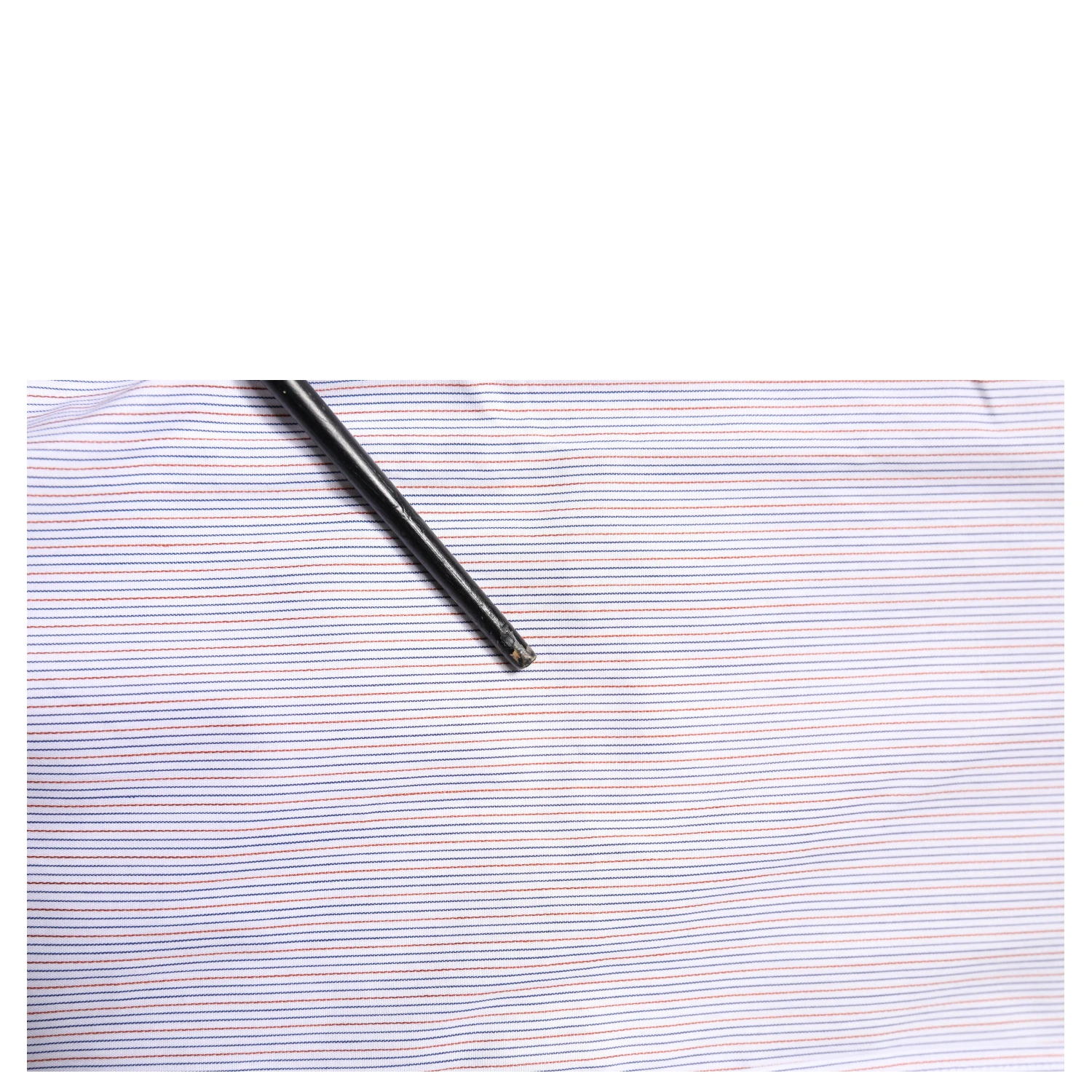 White Striped Cotton GOLD Long Sleeves Shirt