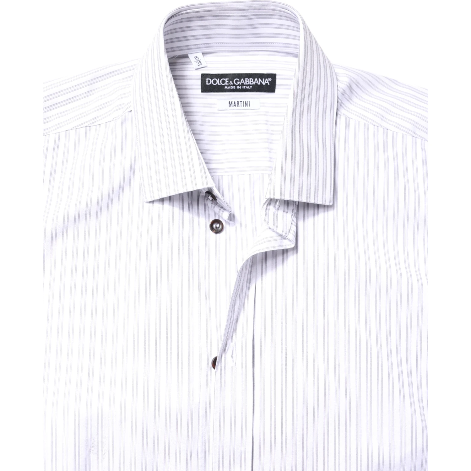 White Striped Cotton MARTINI Men Dress Shirt