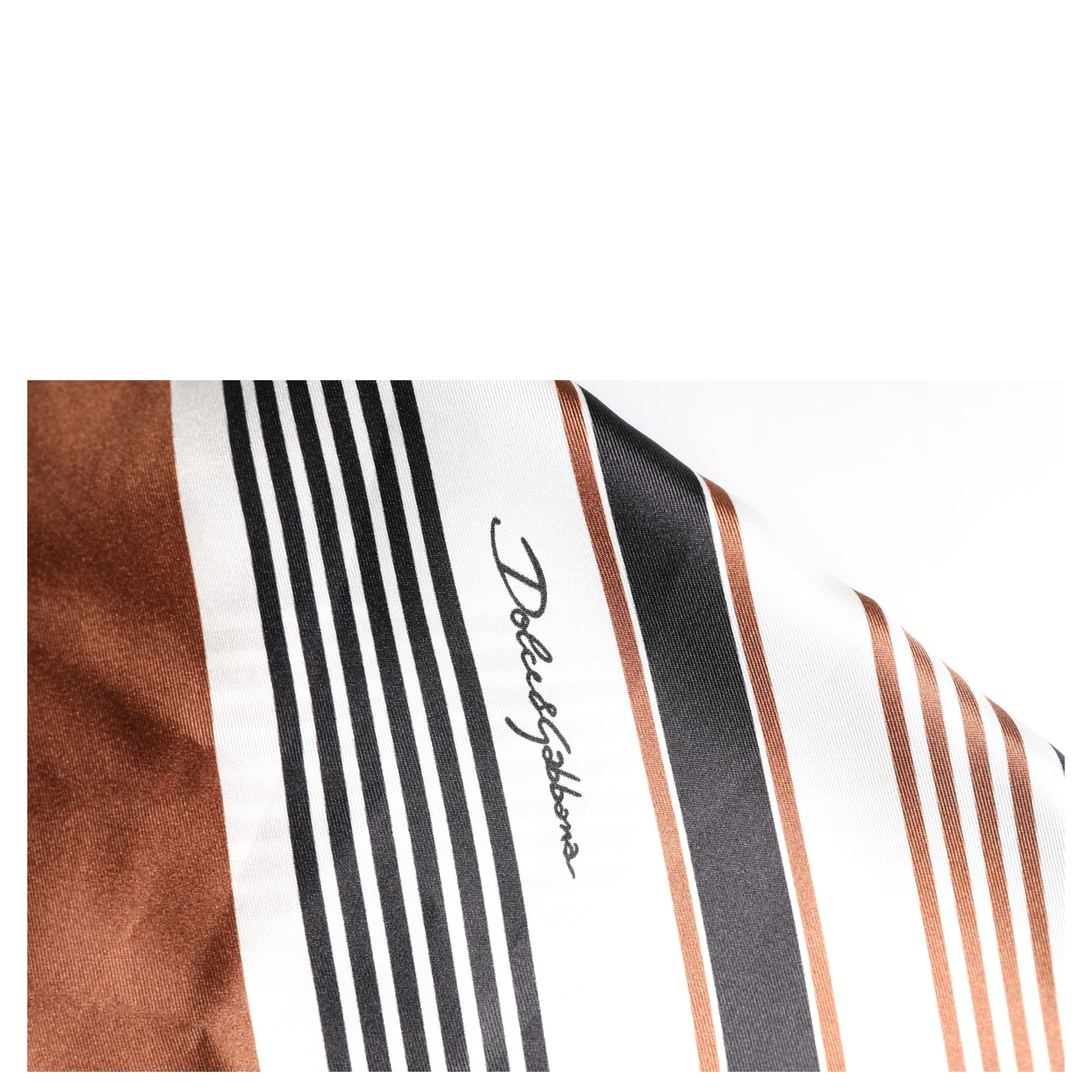 Multicolor Striped Silk Short Sleeves Shirt