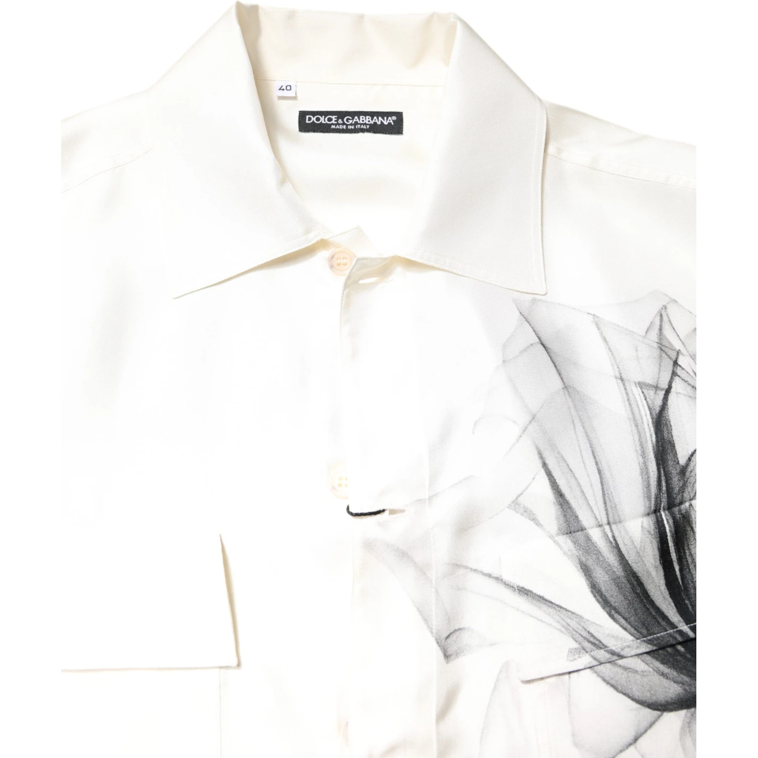 Ivory Silk Long Sleeves Men Casual Shirt