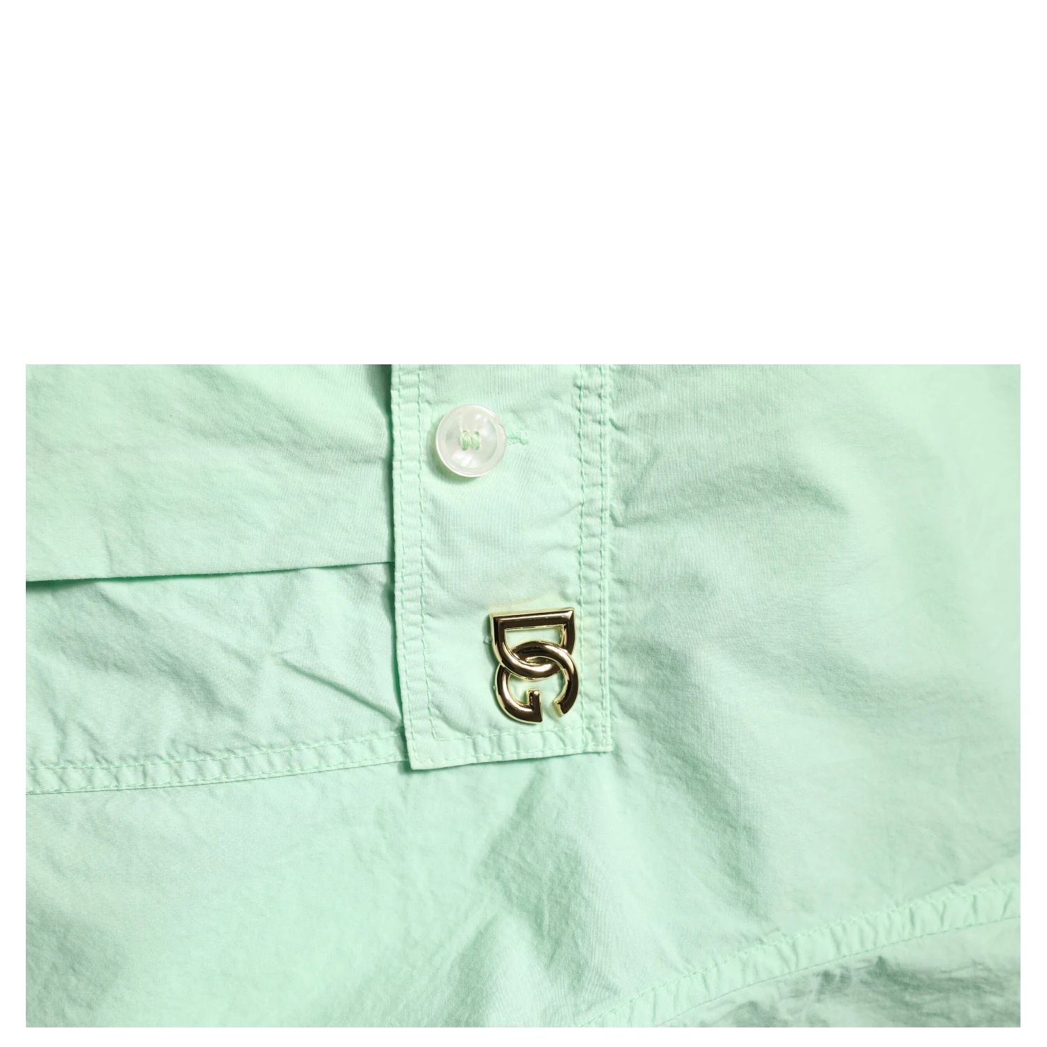 Green Cotton Short Sleeves Men Casual Shirt