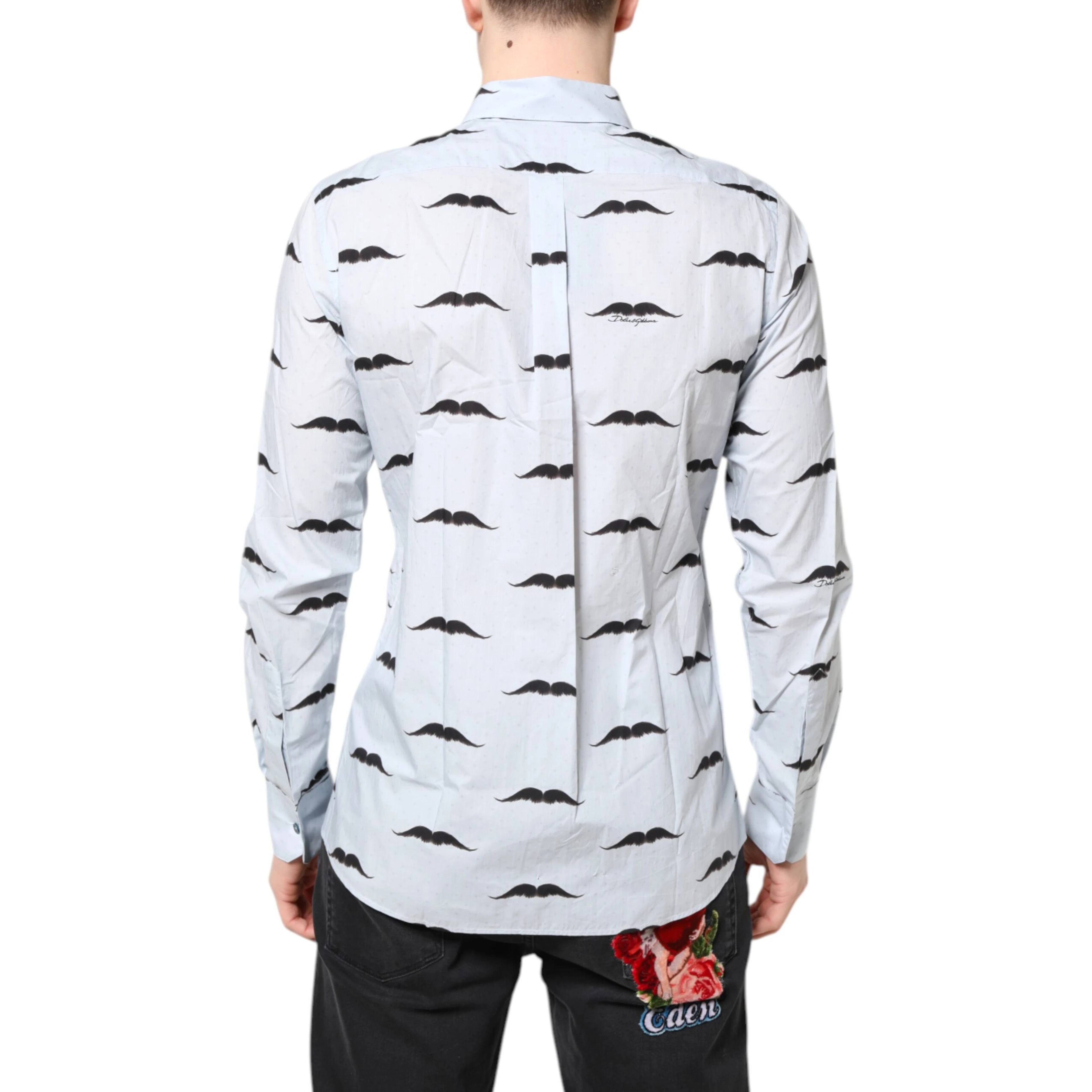 Light Blue Cotton MARTINI Formal Dress Shirt
