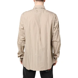 Beige Pin Up Print MARTINI Men Casual Shirt