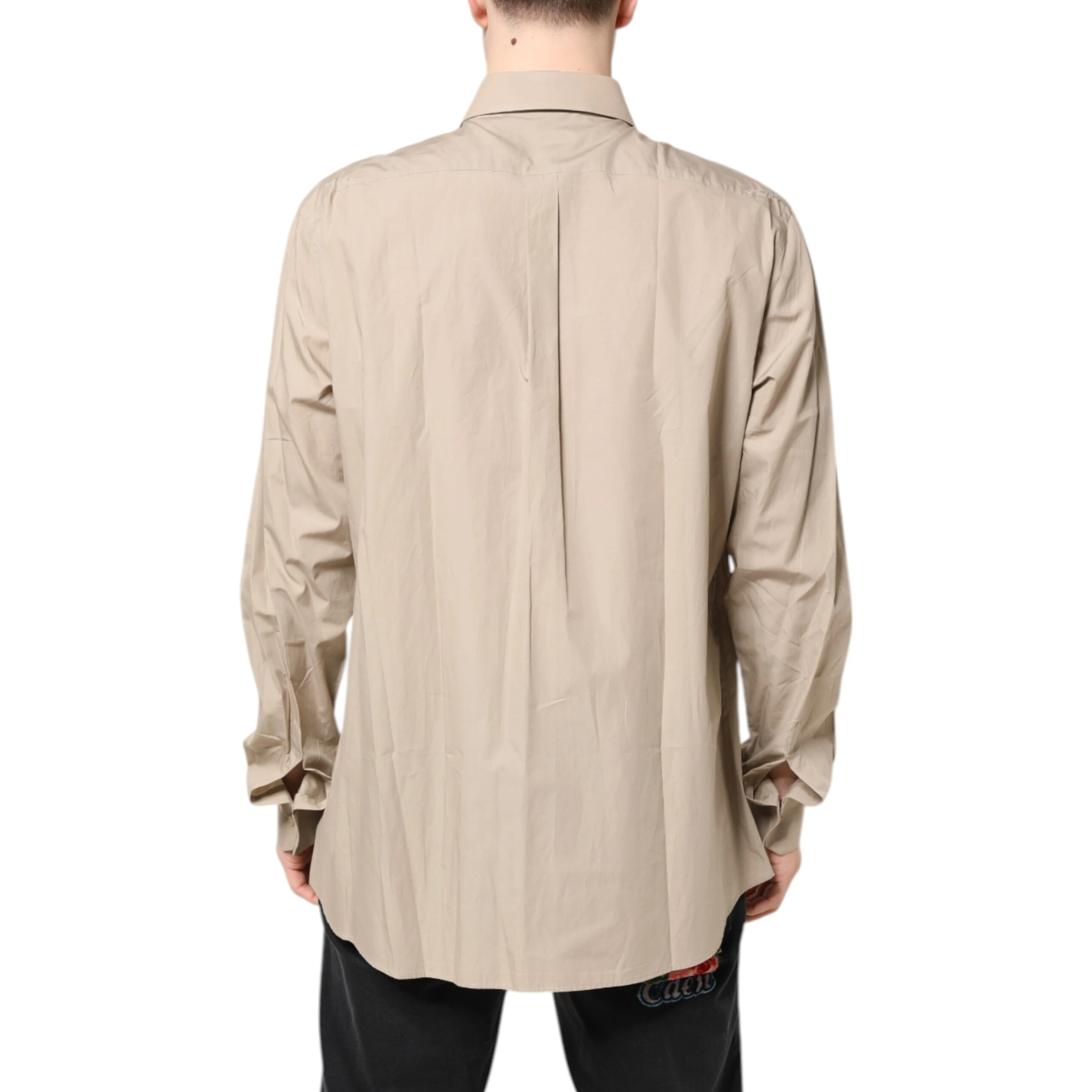 Beige Pin Up Print MARTINI Men Casual Shirt