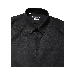 Black GOLD Cotton Long Sleeves Dress Shirt