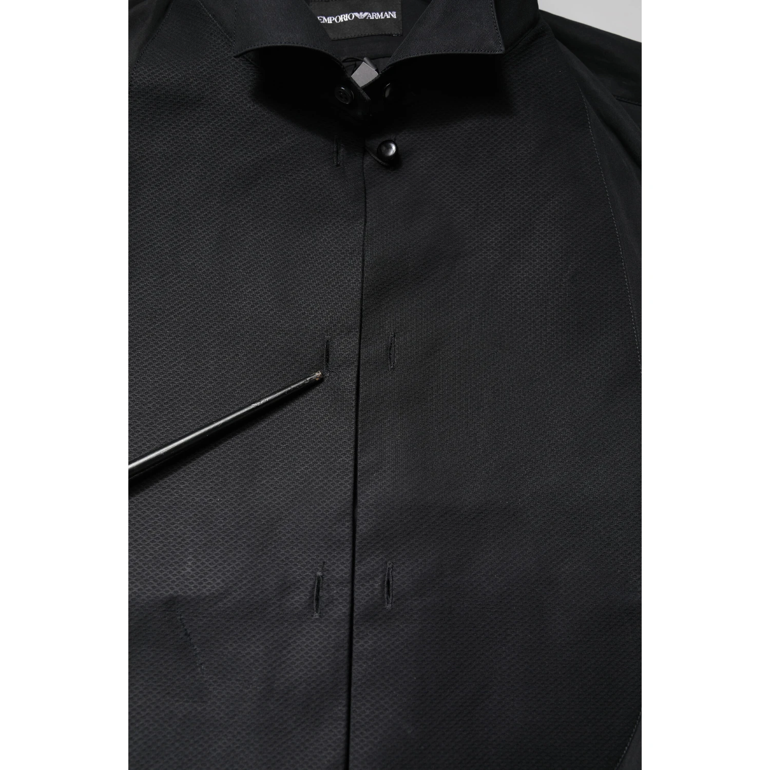 Black Cotton Long Sleeves Formal Dress Shirt