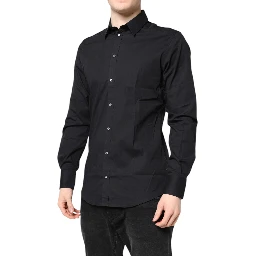 Black GOLD Cotton Long Sleeves Dress Shirt