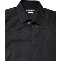 Black GOLD Cotton Long Sleeves Dress Shirt