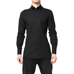 Black GOLD Cotton Dress Formal Shirt