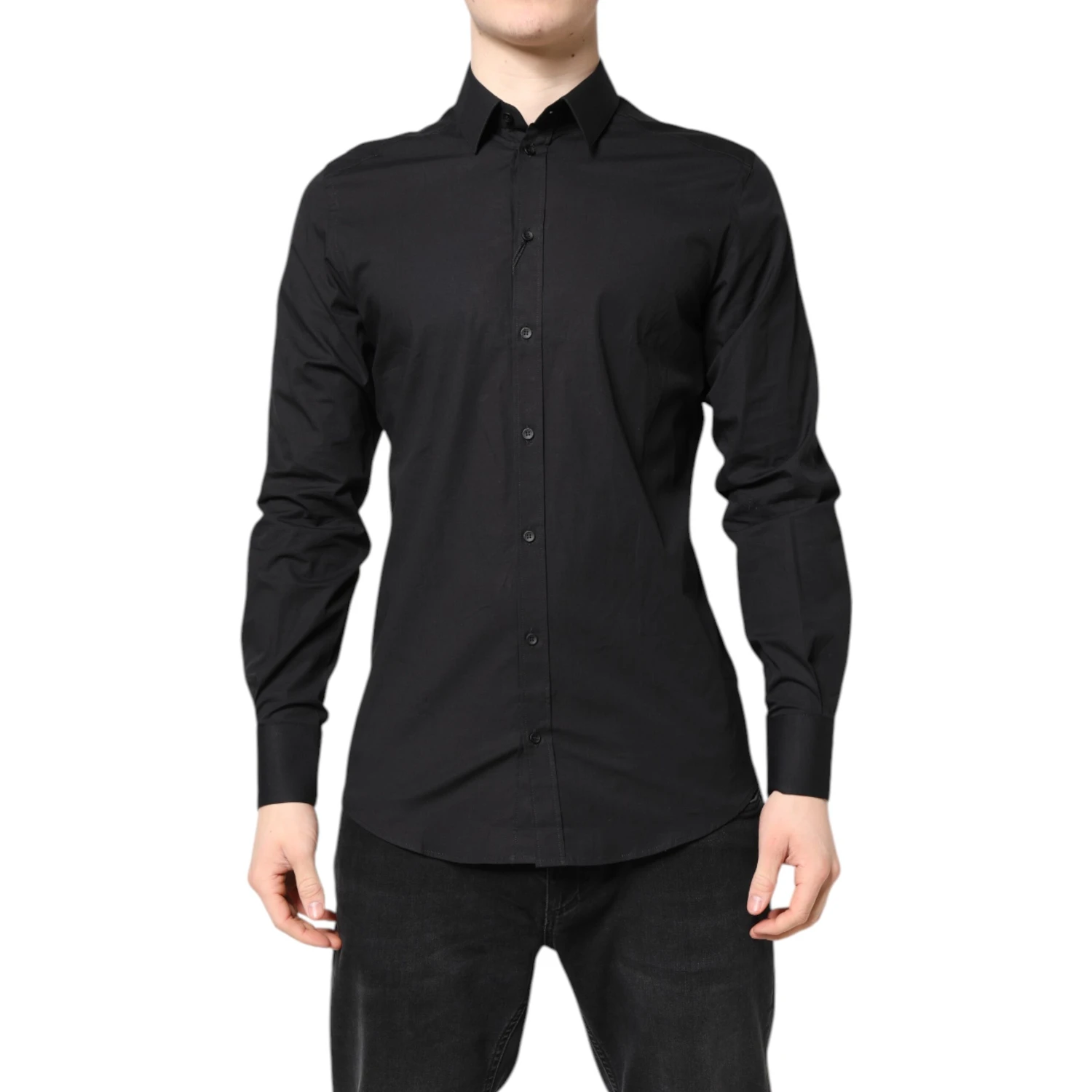 Black GOLD Cotton Dress Formal Shirt