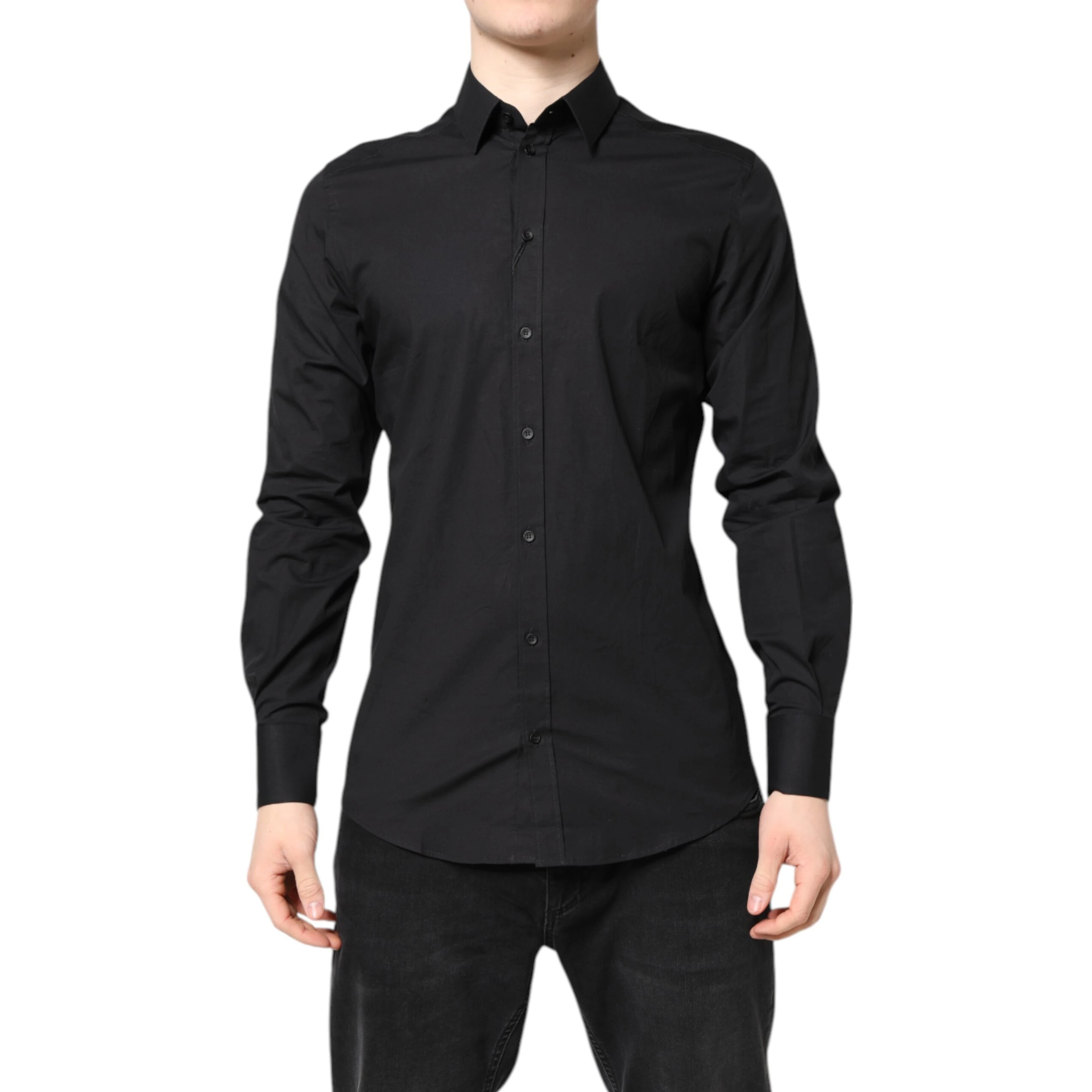 Black GOLD Cotton Dress Formal Shirt