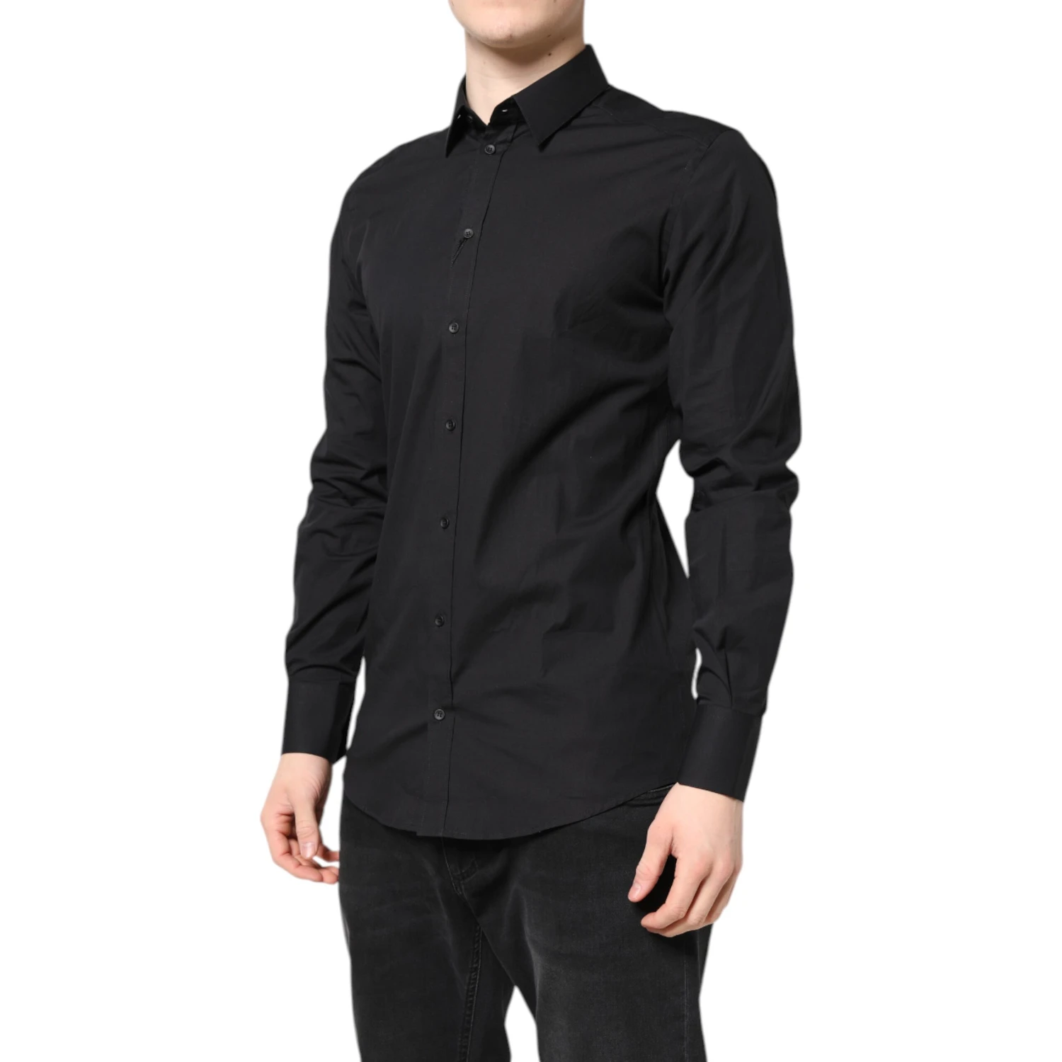 Black GOLD Cotton Dress Formal Shirt