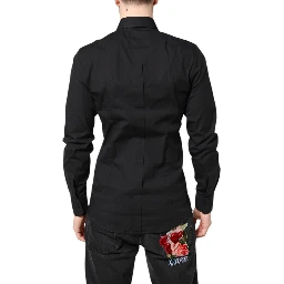 Black GOLD Cotton Dress Formal Shirt