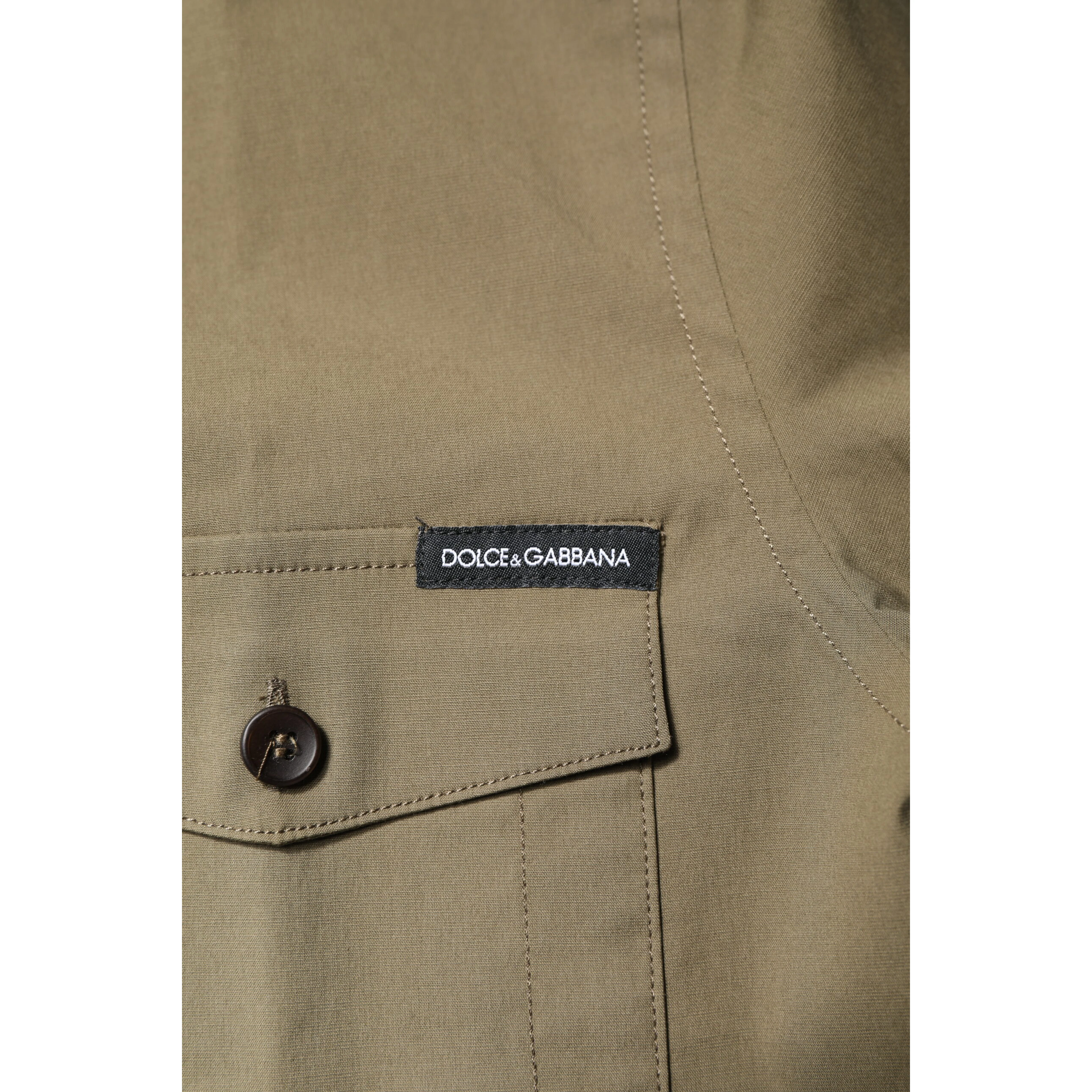 Brown Cotton Stretch Casual Long Sleeves Shirt