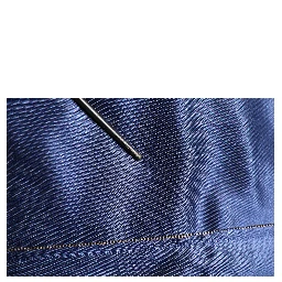 Blue Nylon Logo Patch Men Bomber Sweater