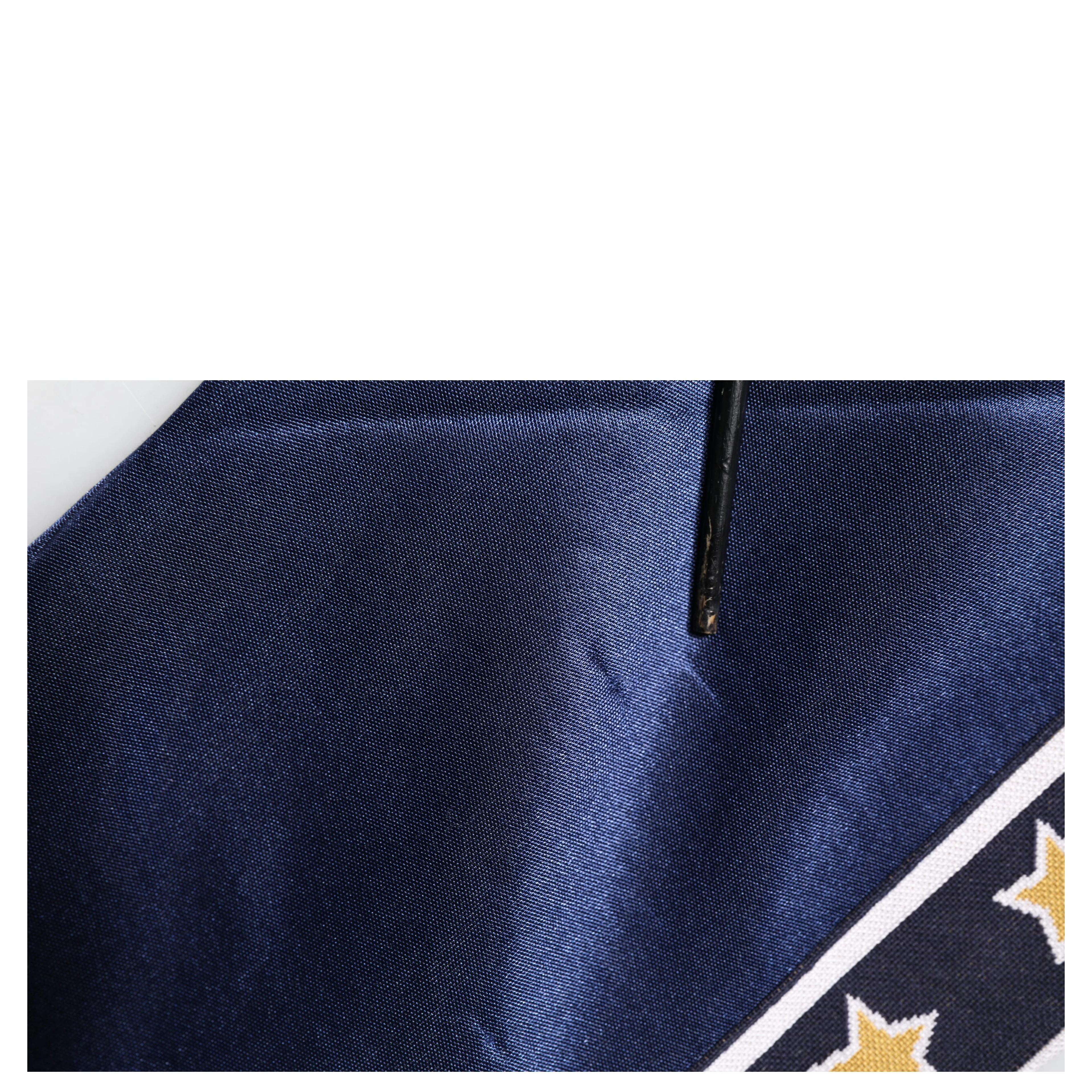 Blue Nylon Logo Patch Men Bomber Sweater