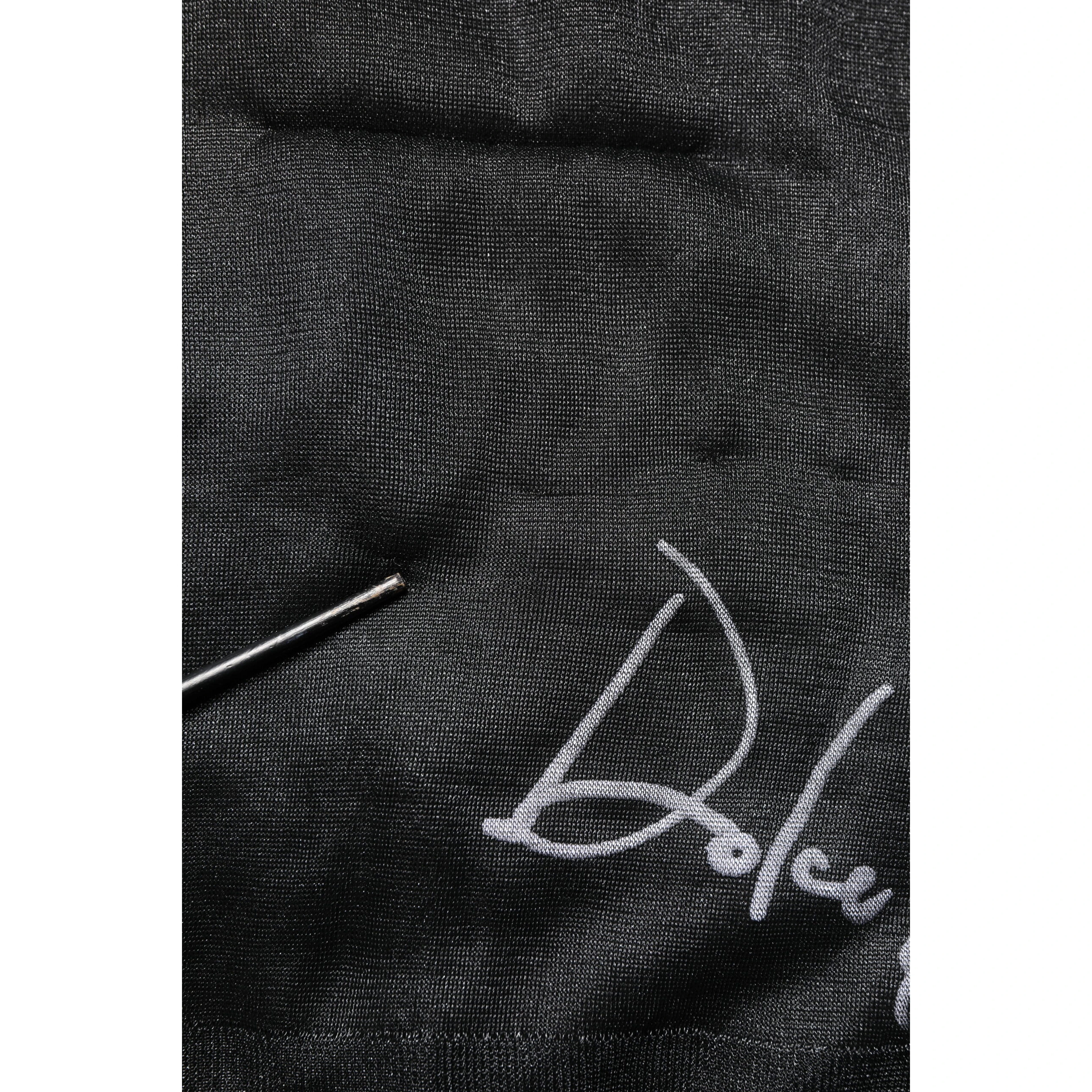 Black Logo Knitted Crewneck Pullover Sweater