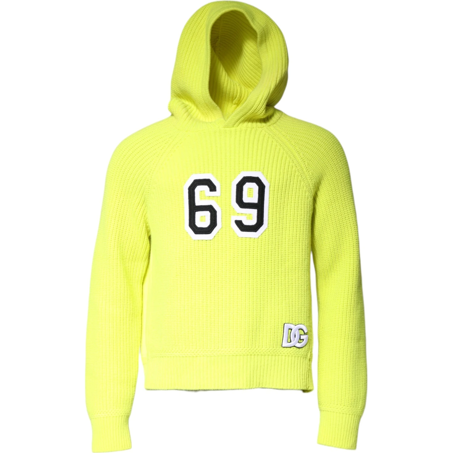 Green 69 Knit Hooded Men Pullover Sweater
