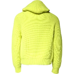 Green 69 Knit Hooded Men Pullover Sweater