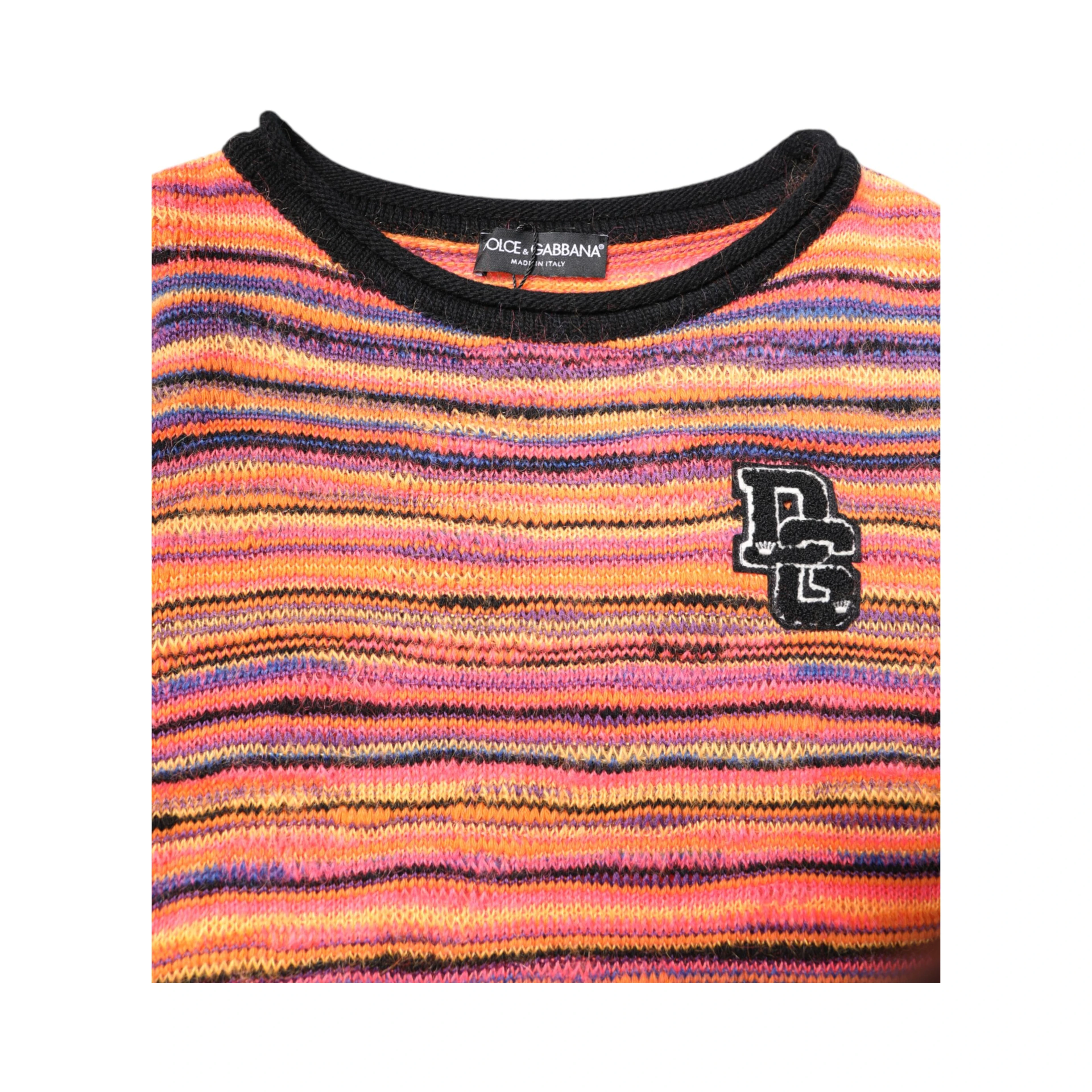 Multicolor Wool DGLogo Knit Pullover Sweater