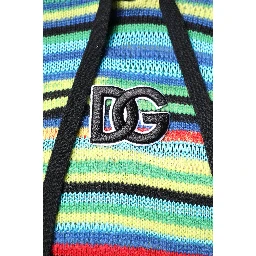 Multicolor Cotton Hooded Pullover Sweater