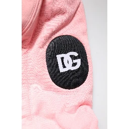 Pink Cotton Hooded Men Sportswear Vest Sweater