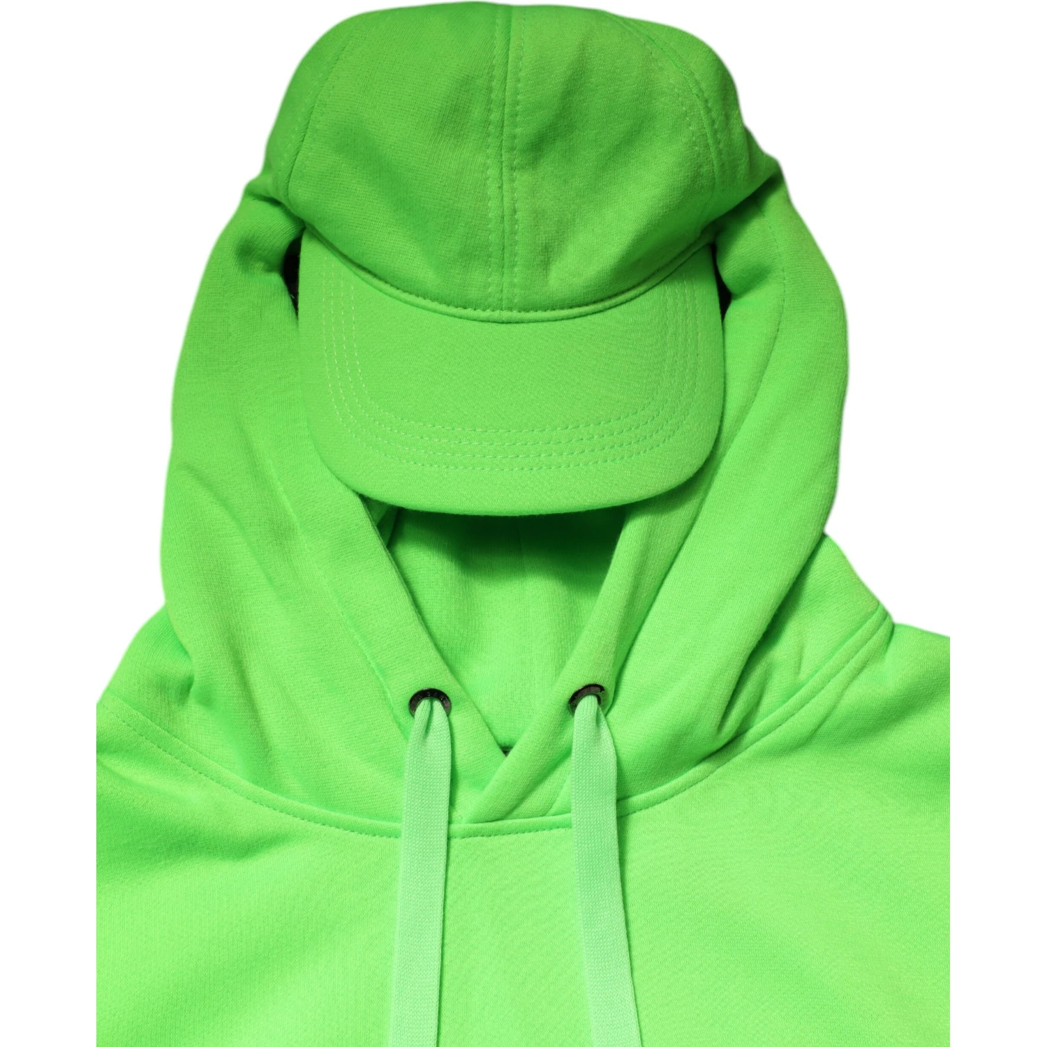 Green Polyester Hooded Sportswear Vest Sweater