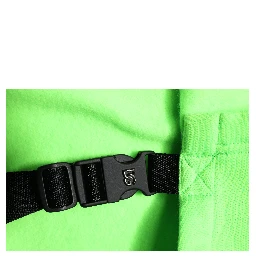 Green Polyester Hooded Sportswear Vest Sweater