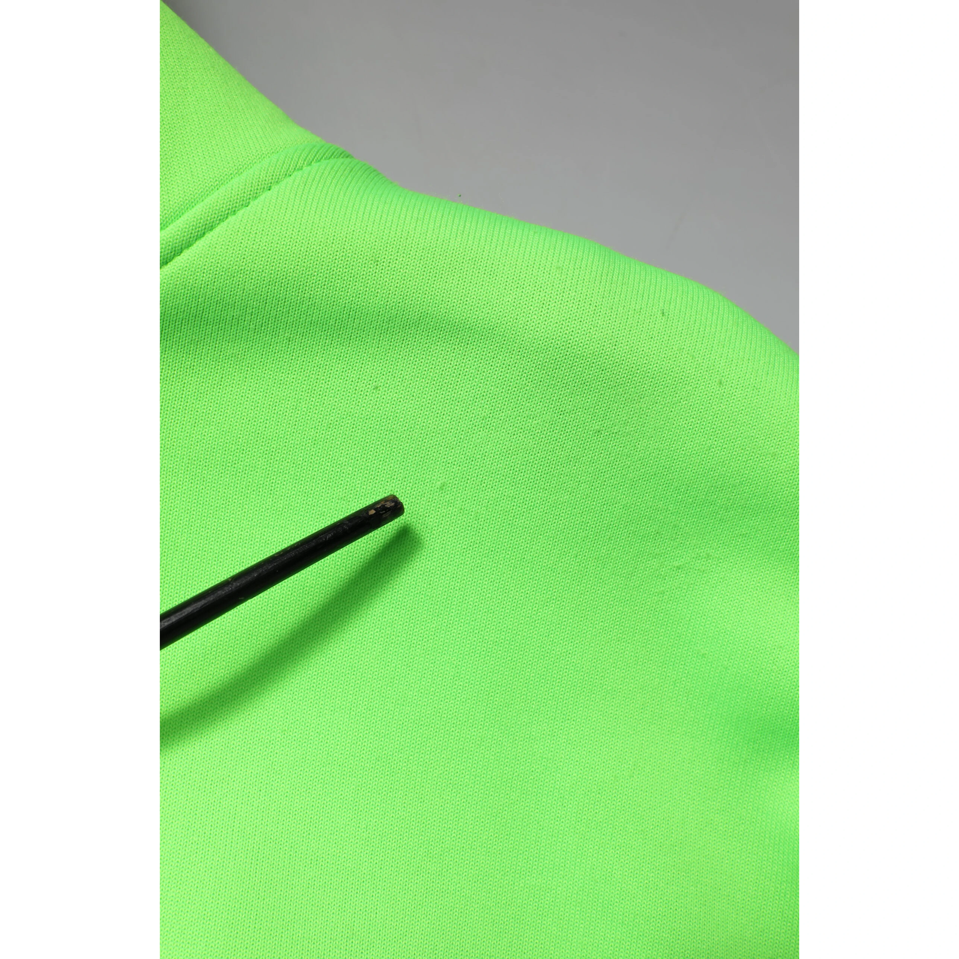 Green Polyester Hooded Sportswear Vest Sweater