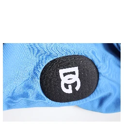 Blue Cotton Hooded Men Sportswear Vest Sweater