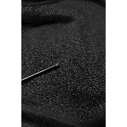 Black Logo Knitted Crewneck Pullover Sweater