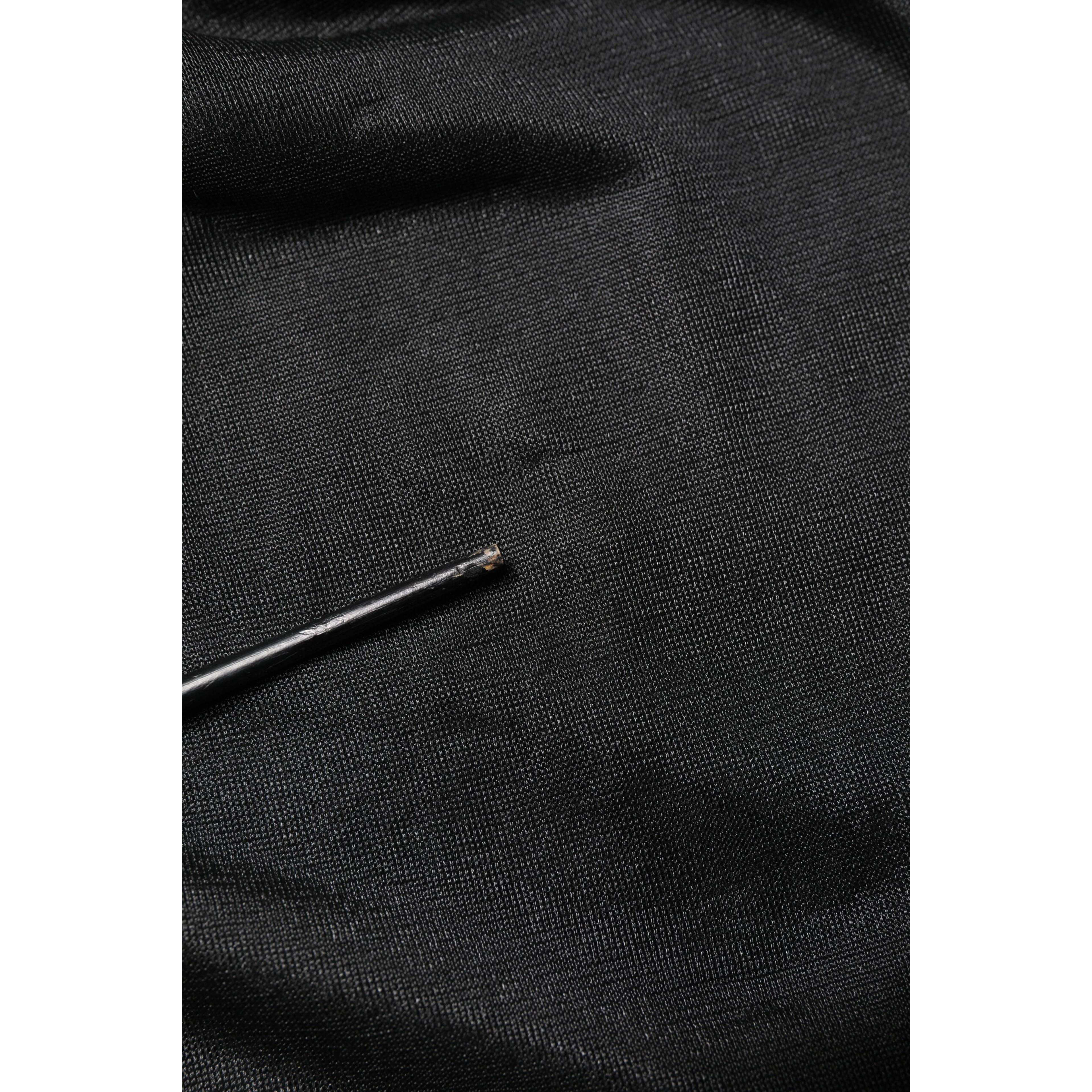 Black Logo Knitted Crewneck Pullover Sweater