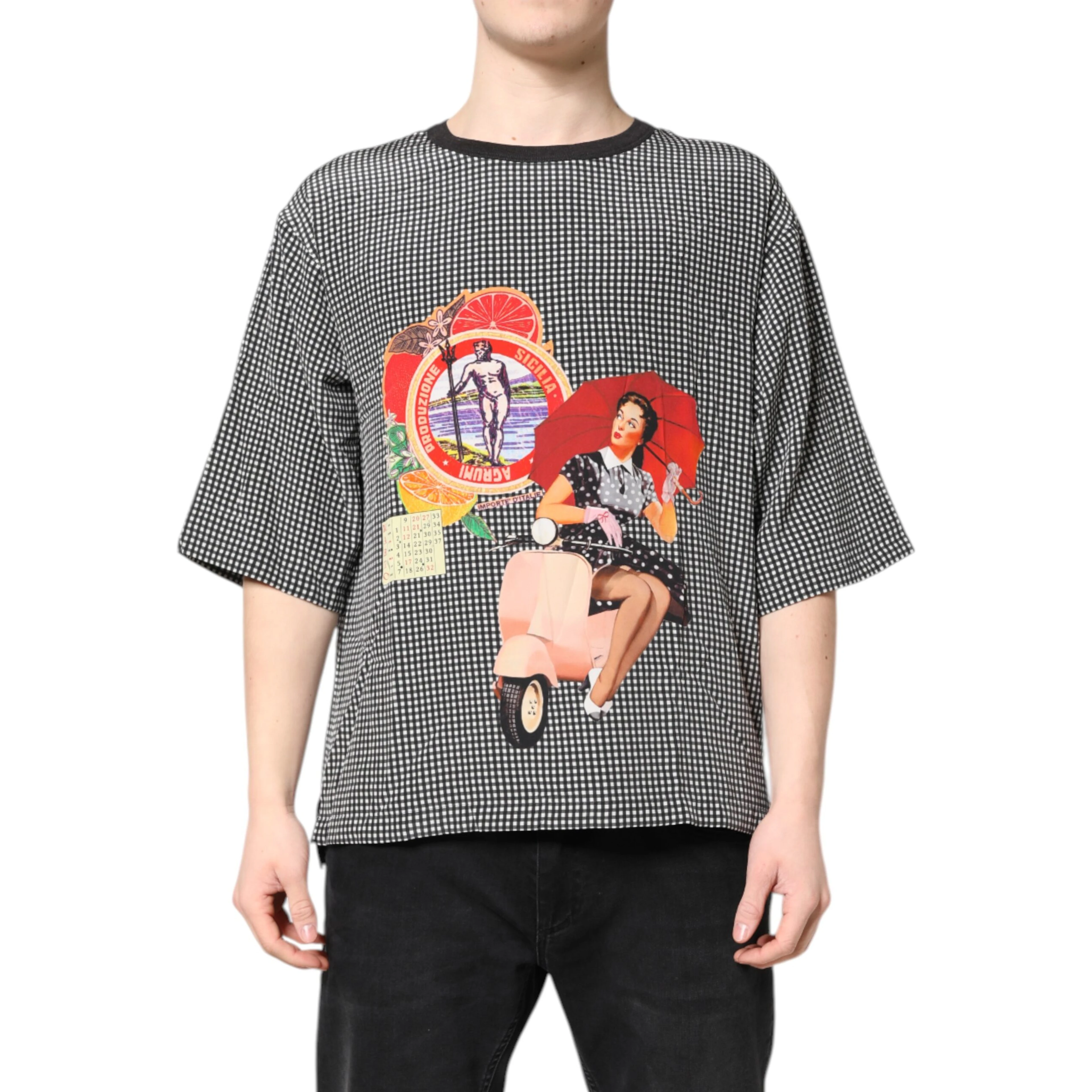 Black Graphic Print Short Sleeve T-shirt